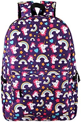 Girls Backpack Unicorn Backpack Canvas 3D Printing School Backpack for girls