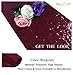 ShinyBeauty Sequin Table Runner Burgundy 12x108-Inch Runner Wine Table Covers for Party Bridal Shower Decorations -1025S