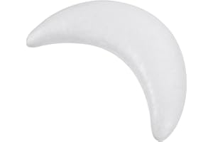 TOYANDONA Foam Moon Cake Decorating Tools 2 Pcs Blank Moon Shape Models for Wedding Cake Practice and Decor