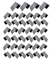 40 HurriClip Hurricane Safety Carbon Steel Clip for ½ inch Plywood | Used to Secure Plywood Hurricane shutters | Includes 40 Total Hurricane Windows Clips
