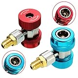 Pukido R134a A/C Low/High Quick Coupler Adapters