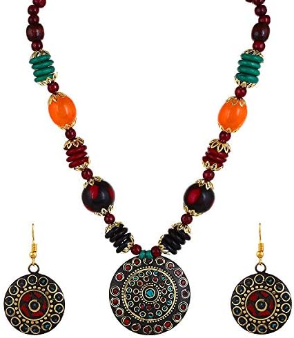 SHINE MILL Afghani Tribaljewelry Set for Women (Multicolour)(MV-FS6S-86K3)