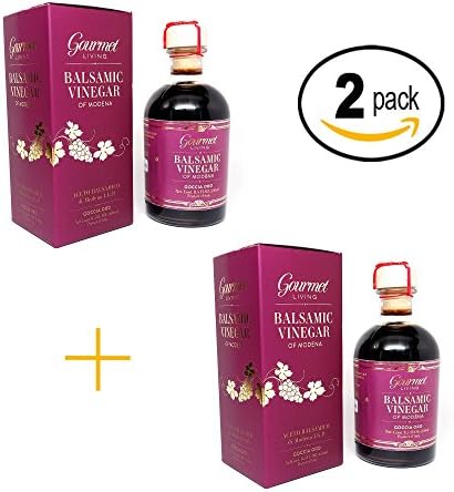 Balsamic Vinegar of Modena ORO Gift Pack. Barrel Aged IGP Certifed Balsamico from Italy with Gift Boxes (TWO - 250 ml Bottles / Individually Boxed)