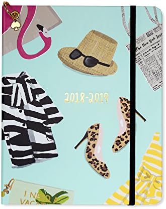 Kate Spade Large Academic Daily Planner 2018-2019 with Daily Weekly Monthly Views and Happy Stickers (Illustrative)