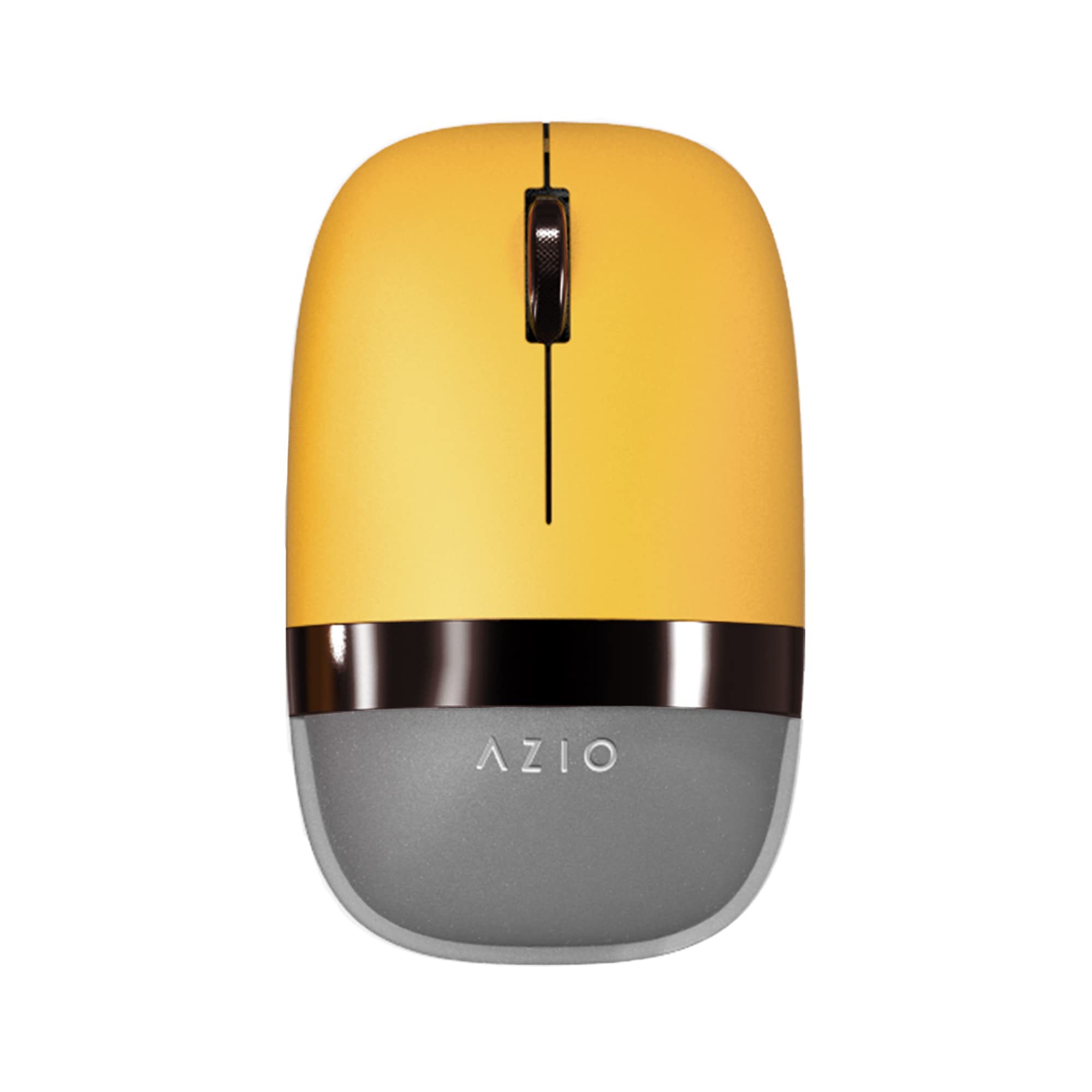 Photo 1 of missing dongle-----------------------------------Azio IZO Wireless Optical Mouse - Bluetooth 3.0 & 5.0/2.4G RF-USB, Ambidextrous Design, PixArt PAW3212 Sensor, 1000/1600/2400 DPI, Rechargeable, Yellow & Dark Bronze - PC & Mac, Golden Iris (IM412)