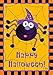 Spider Halloween Garden Flag Witch Hat Spooky 12.5