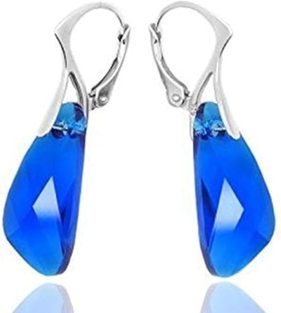 orecchini blu elettrico