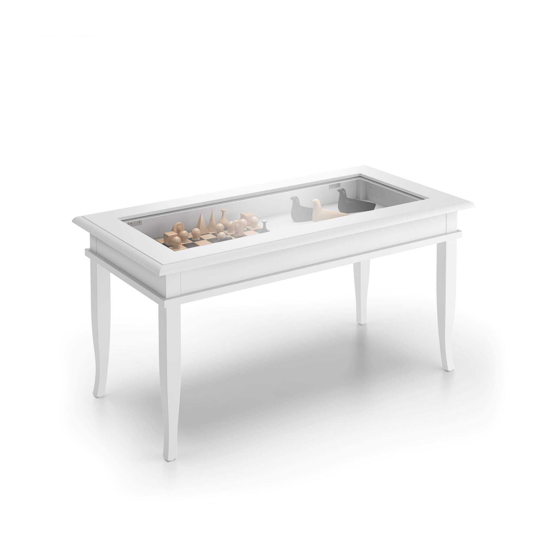 Mobili Fiver, Classico Coffee table, Matt White, Made In Italy