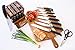 ZYLISS Control Kitchen Knife Set with Block - Professional Cutlery Knives - Premium German Steel - Chefs, Santoku, Bread, Carving, Utility, Paring, Shears and Steak Knives, 16-Piece