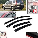 VITO 4pcs Side Window Deflectors Original Window Visors For 2002 2003 2004 2005 2006 Honda CRV 4 Door Vent Visor Sun/Rain Guard