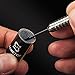 Sametop 12 Packs Steel Tip Darts Set 22 Grams with Different Style Flights, Aluminum Shafts, Nickel Silver Barrels and Dart Sharpener