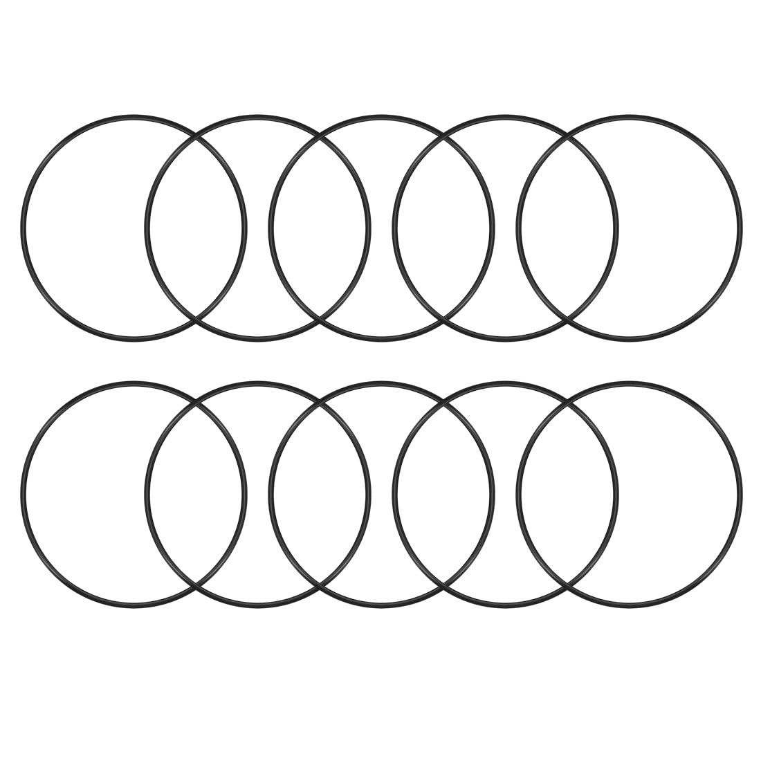 TA-VIGOR 10Pcs Nitrile Rubber O-Rings, 150mm OD 143mm ID 3.5mm Width Rubber Washers Spacer O-Rings Gasket kit, Metric Sealing Gasket for Hose, Faucet, Automotive, Plumbing