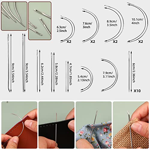 BAGERLA Upholstery Repair Kit, 48pcs Leather Sewing Kit with Upholstery