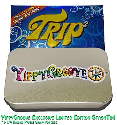 The Beefy Brass Pipe Screen-Made in The USA-in a Limited Edition YippyGroove StashTin-for a More Enjoyable, Cleaner, Ash-Free Smoke (Size ¾"/1.9cm) (50) - Thumbnail 2