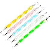5pcs 2 Way Dotting Pen Tool Nail Art Tip Dot Paint Manicure kit Nail Dotti - Perfect for Creating Beautiful Nail Designs
