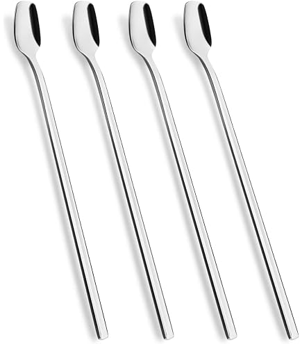 VERSAINSECT 4-Pack Stainless Steel Sugar Skull Spoons - Colorful Tea & Coffee Spoons For Halloween