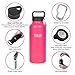 Healthy Human Stainless Steel Water Bottle | Double Walled Vacuum Insulated Water Thermos for Adults | Eco-Friendly Travel Bottles with Leak Proof Lid (Hawaiian Pink, 32oz/946ML)