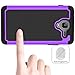 Kyocera Hydro Reach Case,Kyocera Hydro View Case, ANLI(TM) Hybrid Armor Shockproof Series Defender Protective Case Cover for Kyocera Hydro View C6742 / Kyocera Hydro Reach C6743 Purple