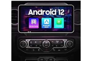HIZPO 10.33 Inch Car Stereo Radio for Jeep Wrangler JL(2018-2022)/Gladiator (2020-2021), 8Core 4+32GB GPS Navigation with Carplay Android Auto Local Weather 5GWIFI SWC QLED DSP Online Radio