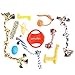 11 Piece Set Dog Puppy Chew Toys - Nearly Indestructible Toys For Dogs To Keep Them Busy and Free of Boredom - Includes Tough Long Lasting Canine Rope Toys, Bones, Rope Ball, and More