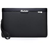 LOGUTIA 1pcs Leather Clutch for Men Organizer Wrist Bag Genuine Leather Man Clutch Purse Bag Wallet Men Handbag Wrist Bag(Small)