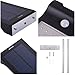 Bonashi LED Solar Motion Sensor Light Outdoor 2 Pack, Security Motion Activated Wall Lights with Mounting Poles for Gutter Patio Garden Path, Waterproof Cordless Exterior Foodlights