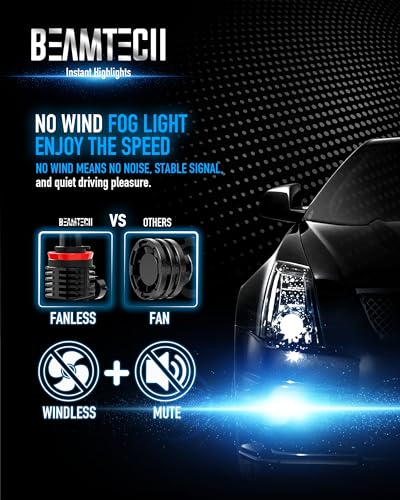 BEAMTECH H11 Bombilla LED antiniebla, bombillas LED Powersports para ...