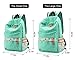 VentoMarea Lightweight Canvas Backpacks for Teen Girls School Bag Casual Travel Daypacks,Mint Green