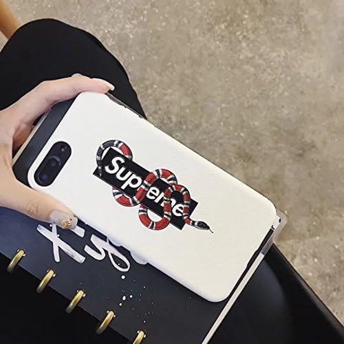 Yukmui Street Fashion X GO X GG Style case cover for iphone 7/8 [4.7" screen] only (White SupXSnake)