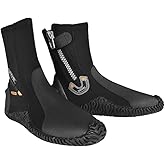SEAC Basic HD, 5 mm neoprene diving boots with side zip and semi-rigid sole