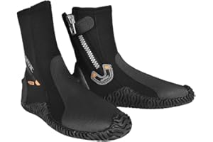 SEAC Basic HD 5mm Neoprene Scuba Boots with Side Zipper