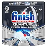 Finish - Quantum - 68ct - Dishwasher Detergent - Powerball - Ultimate Clean & Shine - Dishwashing Tablets - Dish Tabs
