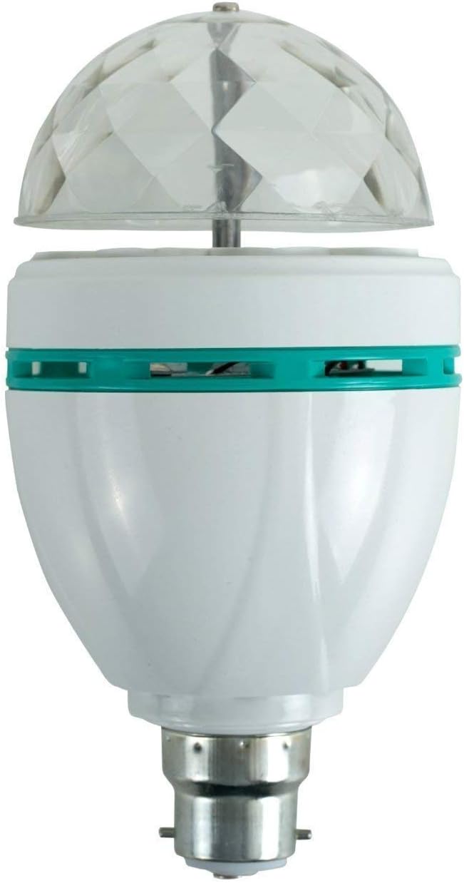 overa Plastic 3W LED Light Rotating Lamp (Multicolour)