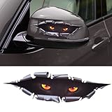 beler 3D Simulation Leopard Monster Eyes Car Sticker Auto Truck Decal Printed Window Decoration