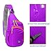 Lecxci Outdoor Chest Sling Bag Lightweight Waterproof Backpack for Man/Women(S,Purple)