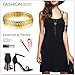 SHEGRACE Multi Layer Bangles for Girls 24K Gold Plated Bangles with Diagonal Pattern 7.5