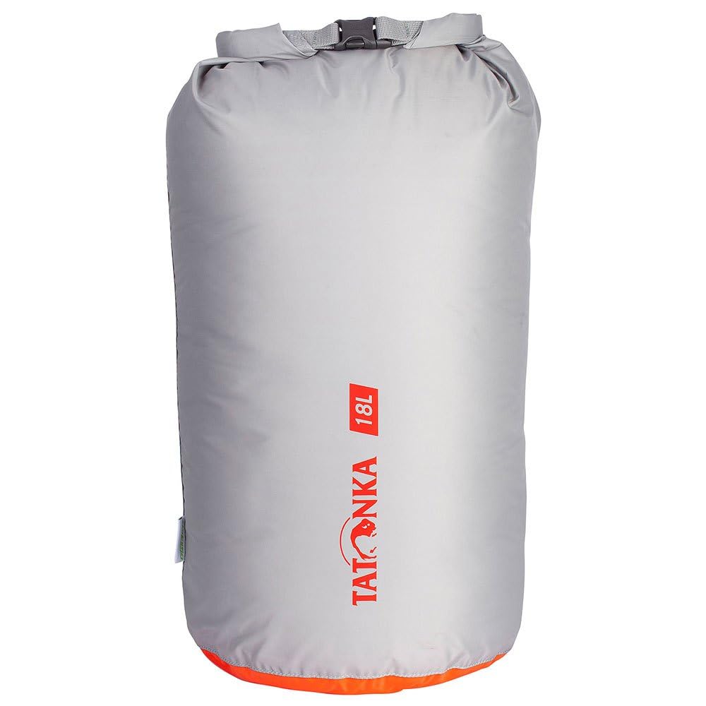 Tatonka Unisex - Adult Dry Bag 18 Litre Storage Bag, Grey, Diameter 24 x 54 cm