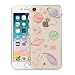 CMEKA Slim Fit iPhone 8 Case Bling Glitter Sparkle Space Planet Stars Moon Embedded Slippy Ultra Thin Flexible Soft TPU Protecive Phone Case Cover Compatible with Apple iPhone 7/8 (Clear)