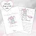 Rebanah Pink Elephant Girl Baby Shower Invitations with Envelopes for Elephant Theme Baby Shower -Fill in Invites (Large 5x7) 25 Count