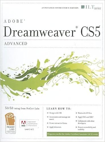 Dreamweaver Cs5: Advanced, Aca Edition + Certblaster (ILT)