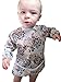 OHBABYKA Baby Waterproof Sleeved Bib Long Sleeve Bibs for Infant Toddler,6-24 Months