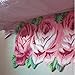 USTIDE Rose Rug Floor Runner Rugs Handmade Mat Modern Carpet Pink Floral Rug Washable Non-Slip Floor Rugs for Girls Room 23