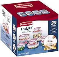 Rubbermaid Easy Find Lid Lock-Its Food Storage Container, 20-Piece Set (FG7N0500CIRED)