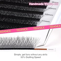 TDANCE W Eyelash Extensions 5D Premade Fans W