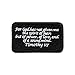 Bastion Tactical Combat Badge Military Hook and Loop Badge Embroidered Morale Patch - Timothy 1:7 (Black)