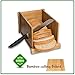 Bamboo Bread Slicer Guide By Bamboo Panda - Easily Flat Fold for Comfortable Storage, Perfect for Bread, Homemade Bread & Loaf Cakes Dark