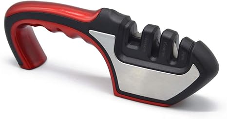 Amazon 高品質包丁研ぎ器 シャープナー 包丁研ぎ器 三段階 粗研ぎ 細研ぎ 仕上げ研ぎ ダイヤモンド シャープナー 京セラ セラミック包丁 シャープナー ステンレス シャープナー ナイフ 研ぎ器 ハサミ 研ぎ器 簡単安全な操作5秒で急速に研ぐ切れ味向上する 3段階 研ぎ器