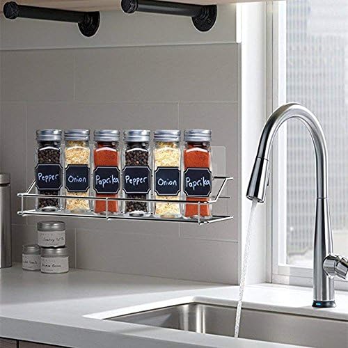 WensLTD Portable Shower Caddy Adhesive Bathroom Shelf Wall Mounted, No Drilling Strong Shower Caddies Kitchen Racks
