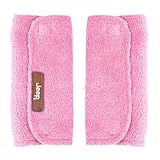 J is for Jeep Strap Covers, Plush, Pink, Reversible, Infant Car Seat Strap Covers, Baby Seat Belt Covers, Stroller Accessories, Head Support, Shoulder Pads