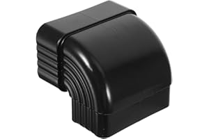 DOITOOL Aluminum Right Angle Downspout Elbow Connector 90 Degree Corrugated Metal Rain Gutter Adapter Durable 3.54X3.14X2.16 